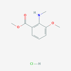 molecular formula C10H14ClNO3 B1208630 Methyl 3-methoxy-2-(methylamino)benzoate hydrochloride CAS No. 5296-80-0