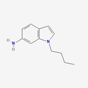 molecular formula C12H16N2 B12086304 1-Butyl-1H-indol-6-amine 