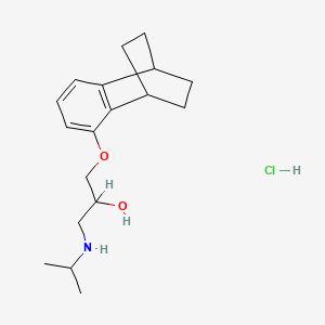 1-Isopropylamino-3-(1,4-ethano-1,2,3,4-tetrahydro-5-naphthoxy)propan-2-ol hydrochloride