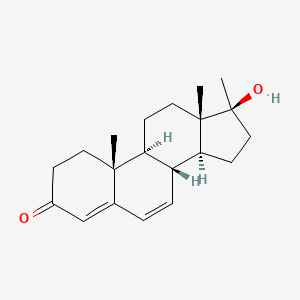 molecular formula C20H28O2 B1208632 17α-甲基-6,7-脱氢睾酮 CAS No. 5585-85-3