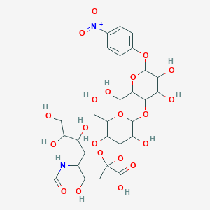 molecular formula C29H42N2O21 B12086364 Neu5Acalpha(2-3)Galbeta(1-4)Glc-beta-pNP 