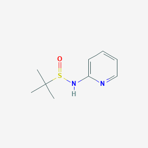molecular formula C9H14N2OS B12086384 (R)-2-Methyl-N-(pyridin-2-YL)propane-2-sulfinamide 