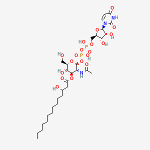 molecular formula C31H53N3O19P2 B1208641 UDP-3-O-(3-hydroxytetradecanoyl)-N-acetyl-beta-glucosamine 