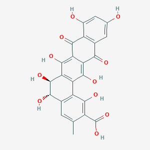molecular formula C24H16O11 B1208644 11-O-脱甲基普拉迪酮 II 