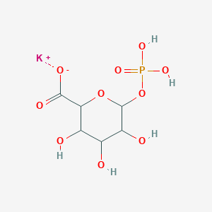 molecular formula C6H10KO10P B12086503 alpha-D-Glucopyranuronic acid, 1-(dihydrogen phosphate), potassium salt 