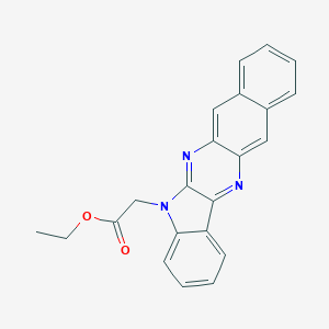 molecular formula C22H17N3O2 B1208652 (5,12,13-Triaza-indeno[1,2-b]anthracen-13-yl)-acetic acid ethylester 