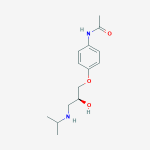 molecular formula C14H22N2O3 B1208653 (S)-Practolol CAS No. 37936-65-5