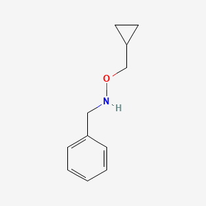 molecular formula C11H15NO B12086547 N-benzyl-O-(cyclopropylmethyl)hydroxylamine 