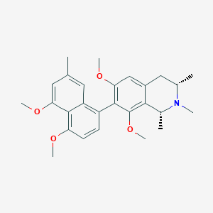 molecular formula C27H33NO4 B1208656 Ancistrobrevine A 