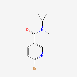 molecular formula C10H11BrN2O B12086573 6-bromo-N-cyclopropyl-N-methylpyridine-3-carboxamide 