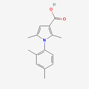 molecular formula C15H17NO2 B12086576 1-(2,4-dimethylphenyl)-2,5-dimethyl-1H-pyrrole-3-carboxylic acid 