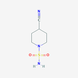 molecular formula C6H11N3O2S B12086602 4-Cyanopiperidine-1-sulfonamide 