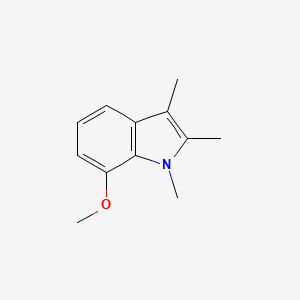 molecular formula C12H15NO B1208661 7-Methoxy-1,2,3-trimethylindole 