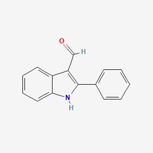 molecular formula C15H11NO B1208662 2-Phenyl-1H-indole-3-carbaldehyde CAS No. 25365-71-3