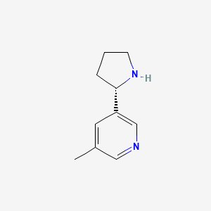 molecular formula C10H14N2 B12086646 3-((2s)Pyrrolidin-2-yl)-5-methylpyridine CAS No. 1073556-07-6