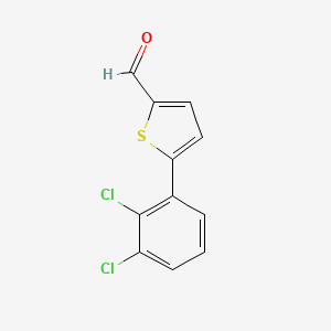 molecular formula C11H6Cl2OS B12086657 5-(2,3-Dichlorophenyl)thiophene-2-carbaldehyde 