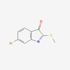 3H-Indol-3-one, 6-bromo-2-(methylthio)-