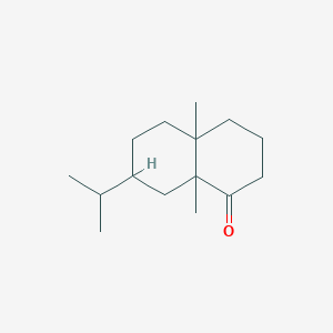 molecular formula C15H26O B1208669 4a,8a-dimethyl-7-propan-2-yl-3,4,5,6,7,8-hexahydro-2H-naphthalen-1-one CAS No. 8008-88-6