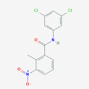 molecular formula C14H10Cl2N2O3 B1208670 N-(3,5-二氯苯基)-2-甲基-3-硝基苯甲酰胺 CAS No. 331846-06-1