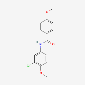molecular formula C15H14ClNO3 B12086723 N-(3-chloro-4-methoxyphenyl)-4-methoxybenzamide 