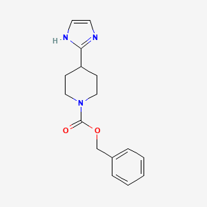molecular formula C16H19N3O2 B12086729 benzyl 4-(1H-imidazol-2-yl)piperidine-1-carboxylate 