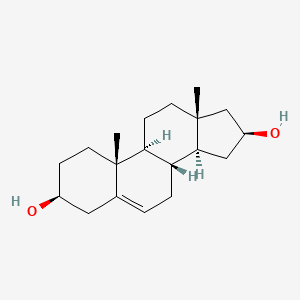molecular formula C19H30O2 B1208673 5-Androstene-3beta,16beta-diol CAS No. 6038-32-0