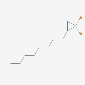 molecular formula C11H20Br2 B12086734 1,1-Dibromo-2-octylcyclopropane CAS No. 62845-99-2