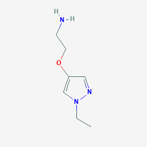 molecular formula C7H13N3O B12086740 2-[(1-Ethyl-1H-pyrazol-4-yl)oxy]ethan-1-amine 