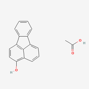 molecular formula C18H14O3 B12086760 3-Fluoranthenol, acetate CAS No. 65593-28-4