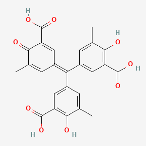 molecular formula C25H20O9 B1208677 Azochromol Geranol B CAS No. 2947-64-0