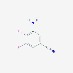 molecular formula C7H4F2N2 B12086773 3-Amino-4,5-difluorobenzonitrile 