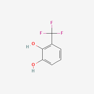 molecular formula C7H5F3O2 B1208679 3-(Trifluoromethyl)benzene-1,2-diol CAS No. 84559-08-0