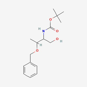 molecular formula C16H25NO4 B12086791 N-Boc-(2S,3S)-2-amino-3-benzyloxy-1-butanol 