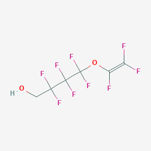 molecular formula C6H3F9O2 B12086792 2,2,3,3,4,4-Hexafluoro-4-[(trifluoroethenyl)oxy]butan-1-ol CAS No. 86883-85-4