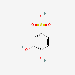 molecular formula C6H6O5S B1208683 3,4-Dihydroxybenzenesulfonic acid CAS No. 7134-09-0