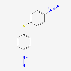 molecular formula C12H8N4S+2 B1208684 Diazophenylthioether CAS No. 25254-20-0
