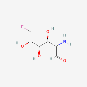 molecular formula C6H12FNO4 B1208685 2-Amino-2,6-dideoxy-6-fluoromannopyranose CAS No. 75802-58-3