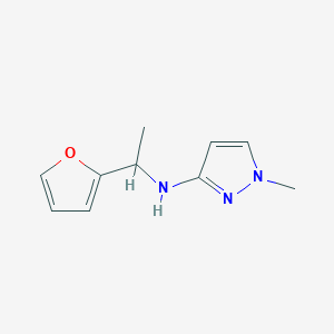 molecular formula C10H13N3O B12086877 N-[1-(furan-2-yl)ethyl]-1-methyl-1H-pyrazol-3-amine 