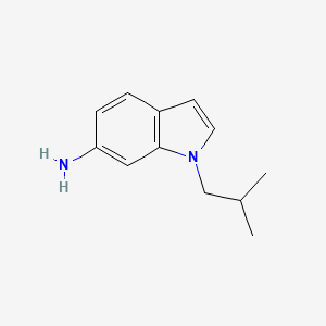 molecular formula C12H16N2 B12086883 1-(2-methylpropyl)-1H-indol-6-amine 
