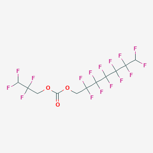 molecular formula C11H6F16O3 B12086918 1H,1H,7H-Perfluoroheptyl 2,2,3,3-tetrafluoropropyl carbonate 