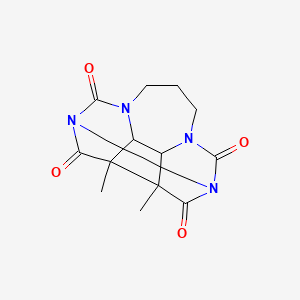 molecular formula C16H20N4O4 B1208692 Quasimetacyclophane CAS No. 68675-79-6