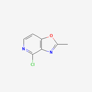 molecular formula C7H5ClN2O B12086927 4-Chloro-2-methyloxazolo[4,5-c]pyridine 
