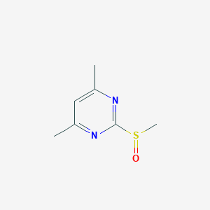 molecular formula C7H10N2OS B12086942 Pyrimidine, 4,6-dimethyl-2-(methylsulfinyl)- CAS No. 539857-78-8