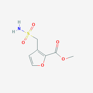 molecular formula C7H9NO5S B12086943 Methyl 3-(sulfamoylmethyl)furan-2-carboxylate 