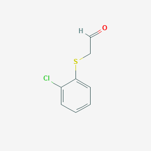molecular formula C8H7ClOS B12086980 2-[(2-Chlorophenyl)sulfanyl]acetaldehyde 