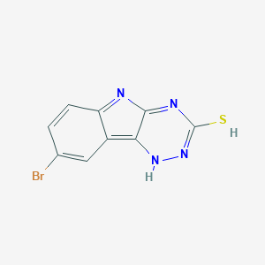 molecular formula C9H5BrN4S B012087 8-Bromo-5H-[1,2,4]triazino[5,6-b]indole-3-thiol CAS No. 103845-98-3