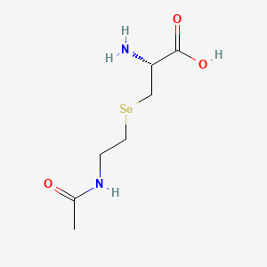 molecular formula C7H14N2O3Se B1208700 epsilon-N-Acetylselenalysine CAS No. 71800-46-9