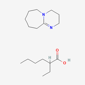 molecular formula C9H16N2.C8H16O2<br>C17H32N2O2 B12087032 2-ethylhexanoic acid;2,3,4,6,7,8,9,10-octahydropyrimido[1,2-a]azepine CAS No. 33918-18-2