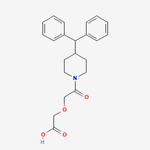 Acetic acid, (2-(4-(diphenylmethyl)-1-piperidinyl)-2-oxoethoxy)-