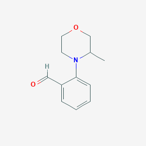 molecular formula C12H15NO2 B12087070 2-(3-Methylmorpholino)benzaldehyde 